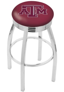 Texas A&amp;M Aggies 3 Ring Chrome Seat Pub Stool -