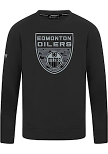 Levelwear Edmonton Oilers Black Mandate Buckler Long Sleeve T Shirt