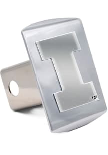 Illinois Fighting Illini Chrome Metal Car Accessory Hitch Cover