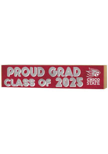 KH Sports Fan CSU Chico Wildcats 3x13 Block Sign Class of 2025 Sign - Crimson
