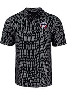 Cutter and Buck FC Dallas Black Shadow Check Big and Tall Polo