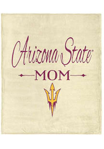 Arizona State Sun Devils Mom Silk Touch Fleece Blanket - White