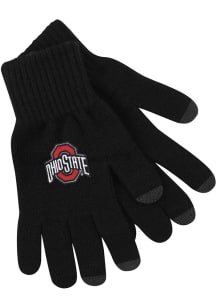 Ohio State Buckeyes LogoFit Smart Touch Mens Gloves - Black