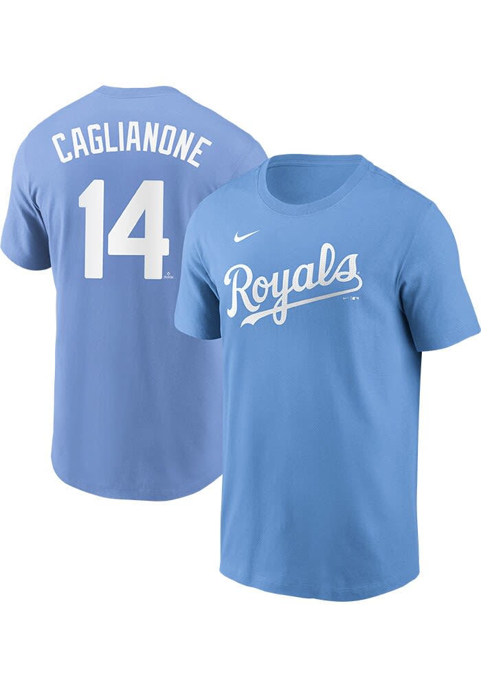 Jac Caglianone Kansas City Royals Light Blue Alt Short Sleeve Player T Shirt