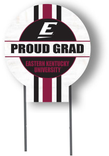Eastern Kentucky Colonels KH Sports Fan 20x20 Circle Yard Sign with Stakes Proud Grad Yard Sign -..