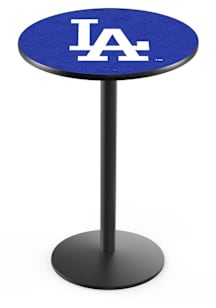 Los Angeles Dodgers Black Round Base Pub Table