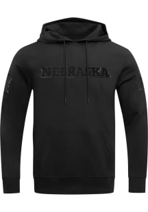 Pro Standard Nebraska Cornhuskers Mens Black Triple Black Fashion Hood