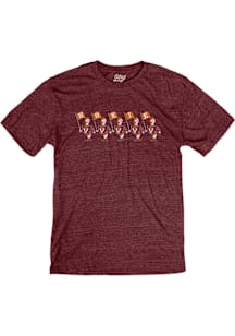 Virginia Tech Hokies Maroon Flag Squad Short Sleeve Fashion T Shirt