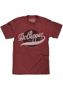 Dr Pepper Crimson Trademark Logo Short Sleeve Fashion T Shirt