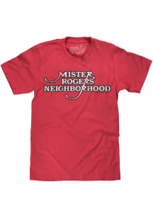 Mr Rogers Neighborhood Red Logo Short Sleeve Fashion T Shirt