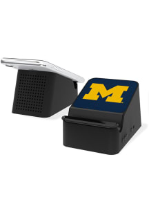 Navy Blue Michigan Wolverines Wireless Charger Speaker