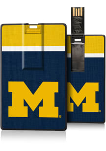 Navy Blue Michigan Wolverines 32 GB Credit Card USB Computer Accessory