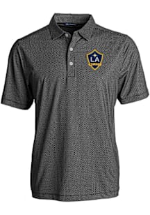 Cutter and Buck LA Galaxy Black Pike Symmetry Big and Tall Polo