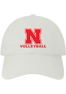 Nebraska Cornhuskers Volleyball Twill Adjustable Hat - White