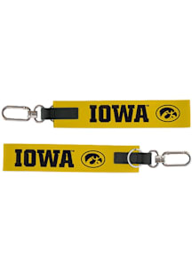 Black Iowa Hawkeyes Oversized KeyStrap Keychain