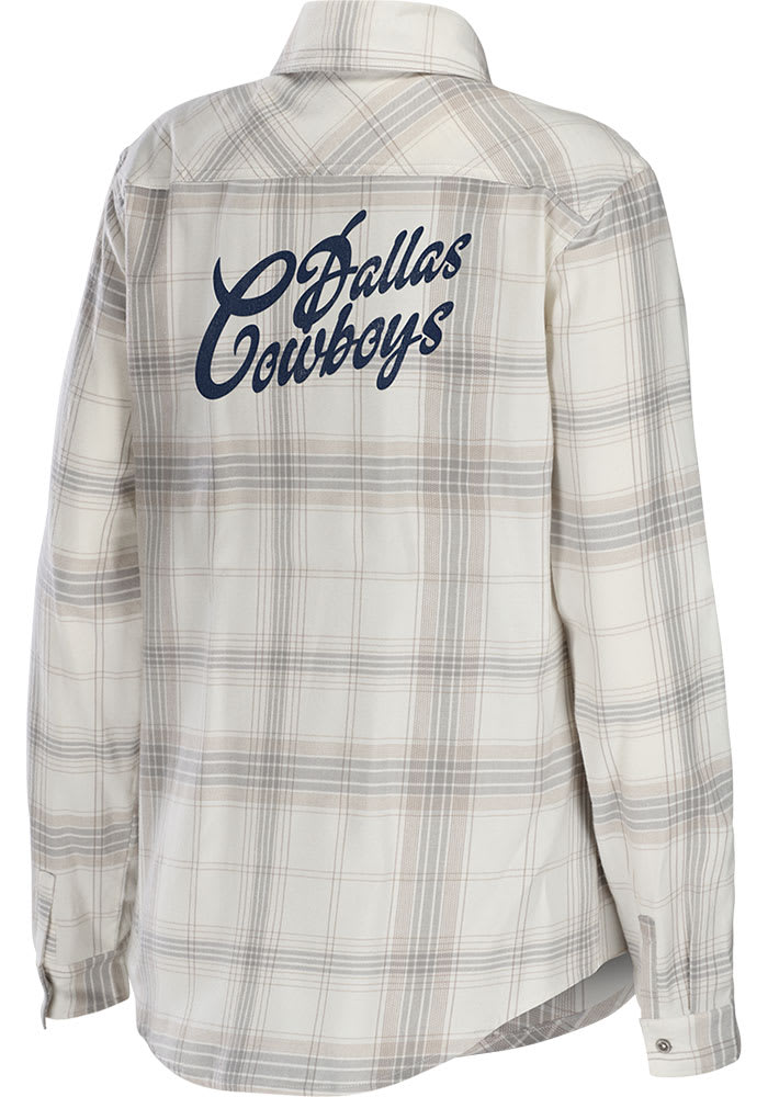 Men's Columbia x NFL Dallas Cowboys Plaid Long Sleeve T-Shirt