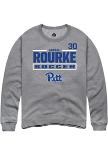 Sophie Rourke Rally Mens Graphite Pitt Panthers NIL Stacked Box Player Crew