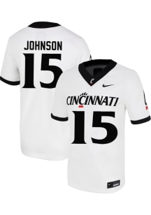 Jamari Johnson Nike Mens White Cincinnati Bearcats NIL Football Jersey