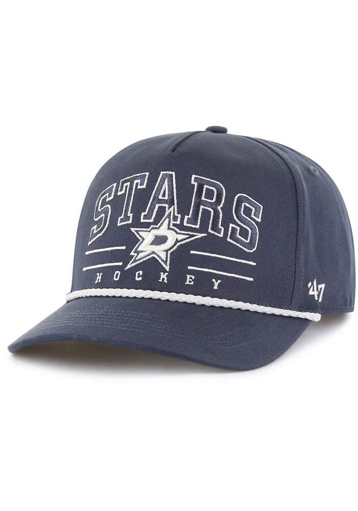 47 Dallas Stars Vintage Roscoe Rope TT Hitch Adjustable Hat - Navy Blue