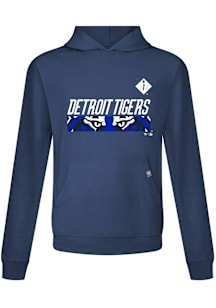 Levelwear Detroit Tigers Mens Navy Blue Relay City Connect Core Hood