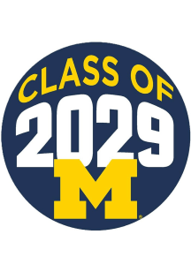 Navy Blue Michigan Wolverines 3&quot; Class of 2029 Button