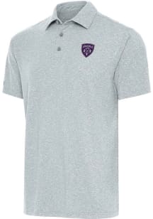 Antigua Louisville City FC Grey Par 3 Big and Tall Polo