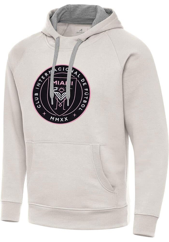 Yourelia② Antigua Inter Miami CF Mens CREAM Full Front Victory Hoodie