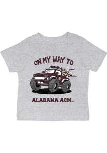 Vive La Fete Alabama A&amp;M Bulldogs Infant On My Way Short Sleeve T-Shirt Grey