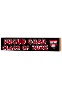 KH Sports Fan Harvard Crimson 3x13 Block Sign Class of 2025 Sign - Black