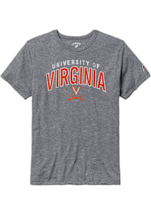 Virginia Cavaliers Grey Arch Name Short Sleeve Fashion T Shirt