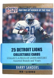 Detroit Lions 25 Pack Collectible Football Cards