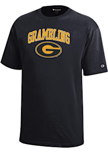 Champion Grambling State Tigers Youth Black Arch Logo Short Sleeve T-Shirt