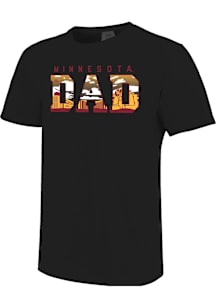 Minnesota Golden Gophers Black Dad Short Sleeve T Shirt