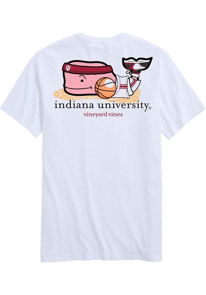 Vineyard Vines Indiana Hoosiers White Basketball whale Short