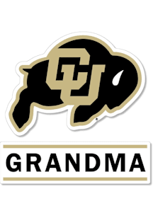 Colorado Buffaloes 3 Inch Grandma Auto Decal - Black