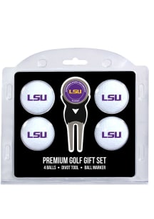 LSU Tigers Divot Tool 4 Pack Golf Gift Set
