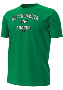 Under Armour North Dakota Fighting Hawks Green Soccer Performance Short Sleeve T Shirt