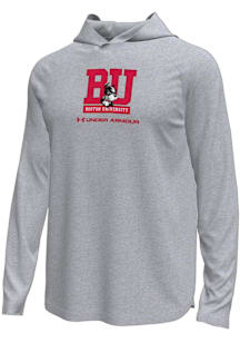 Under Armour Boston Terriers Mens Grey Logo Tech Stretch Hood