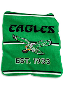 Philadelphia Eagles Raschel Throw Raschel Throw Blanket - Black