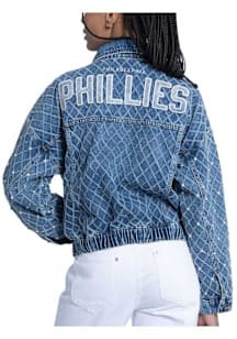 Philadelphia Phillies Womens Blue major Light Weight Jacket