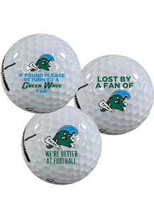 Tulane Green Wave Funny team logo Golf Balls