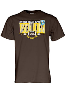 Blue 84 Western Michigan Broncos Brown 2025 Myrtle Beach Short Sleeve T Shirt