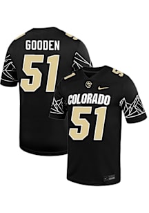 Chauncey Gooden  Nike Colorado Buffaloes Black Football NIL Game Football Jersey