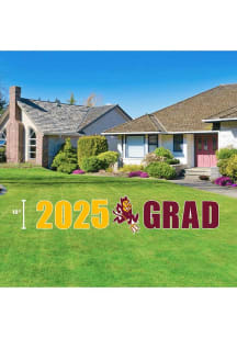 Arizona State Sun Devils 2025 Grad Yard Sign - Maroon