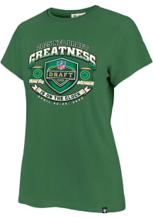 47 Green Bay Packers Womens Green NFL Draft Frankie Short Sleeve T-Shirt