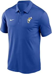Mens Pitt Panthers Blue Nike Volleyball Roc Victory Short Sleeve Polo Shirt