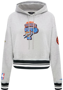 Pro Standard Oklahoma City Thunder Womens Grey 2025 Final Champions Hooded Sweatshirt