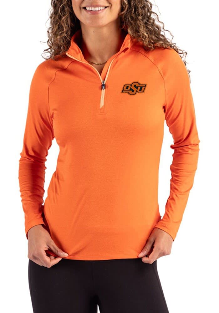 Oklahoma State Cowboys Cutter and Buck Womens ORANGE Coastline