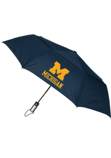 Navy Blue Michigan Wolverines Vented Wind Flow Umbrella