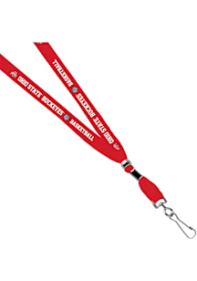 Jardine Ohio State Buckeyes 3/8 Basketball Sublimated w/Swivel Hook Lanyard - Red